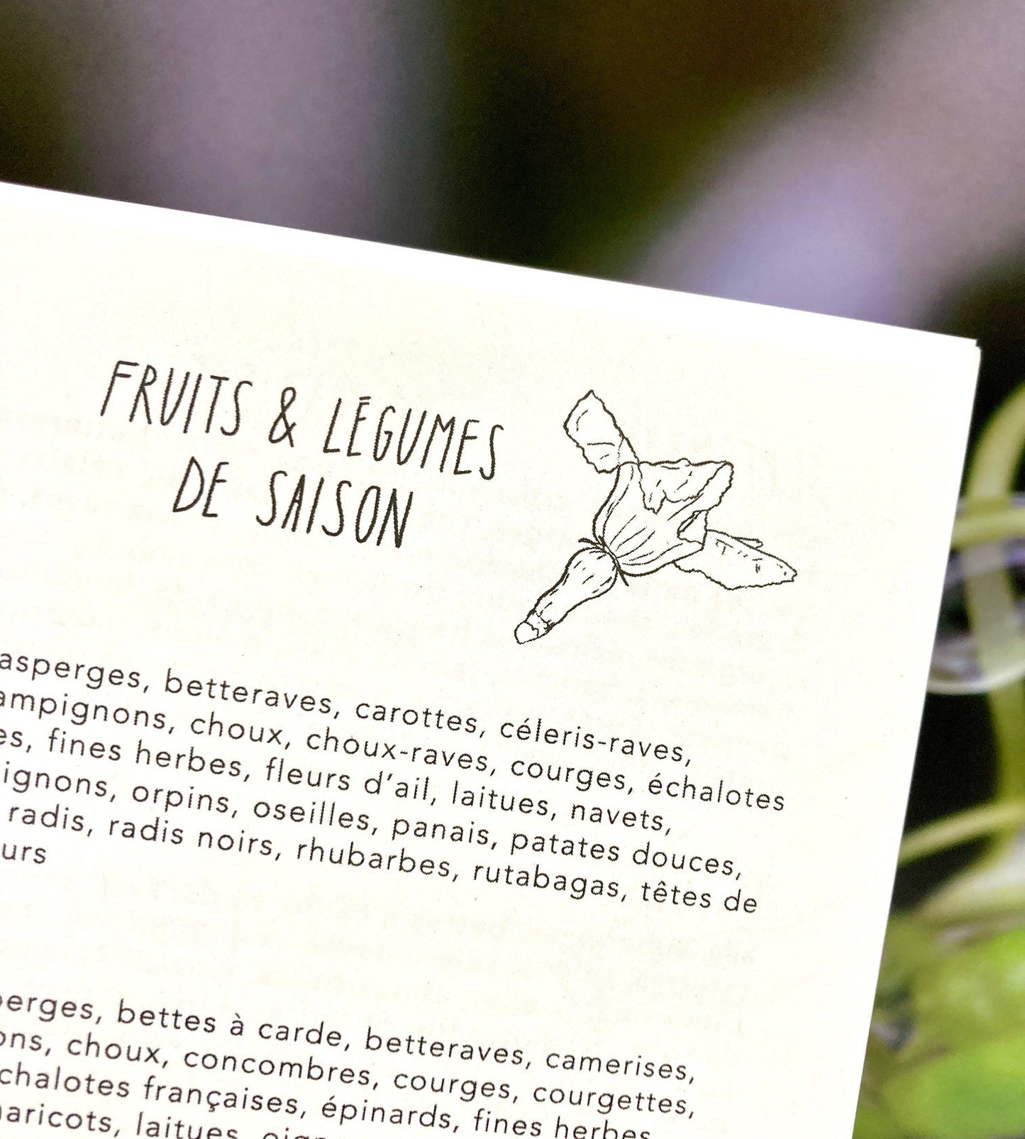 Carnet de notes pour les recettes