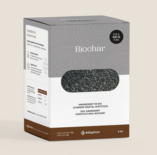 Sac de 2 kg de biochar à granulométrie fine