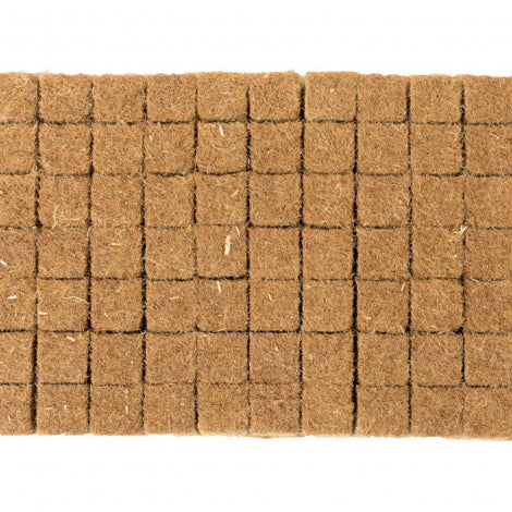 Feuille complète pré-découpée de 98 cubes de culture en chanvre pour le démarrage des semis