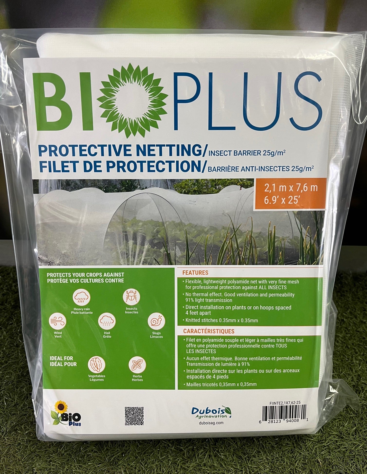 Filet Anti Insect Filet anti insecte – Vert metal