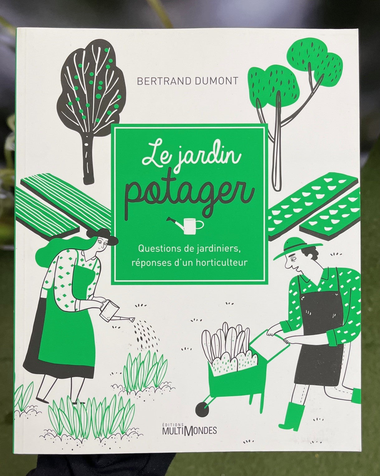 Couverture du livre Le jardin potager écrit par l'auteur québécois Bertrand Dumont