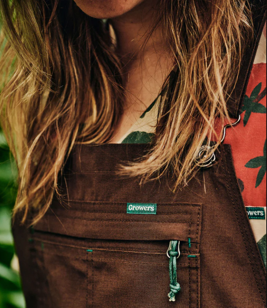 Salopette du jardin Verna brune pour femmes